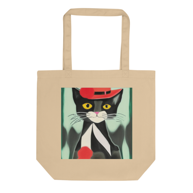 One style Claude Cat Eco Tote Bag