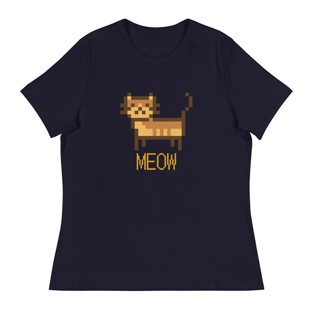 Women's Relaxed T-Shirt Meow - Women's Relaxed T-Shirt